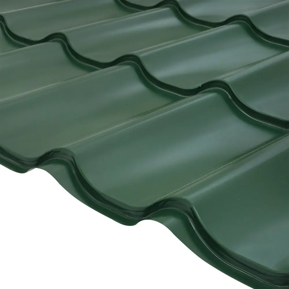 Фото 2 Металлочерепица 0.5 мм ГОСТ 1200x1180 мм RAL 6005 Фото 2 Металлочерепица 0.5 мм ГОСТ 1200x1180 мм RAL 6005