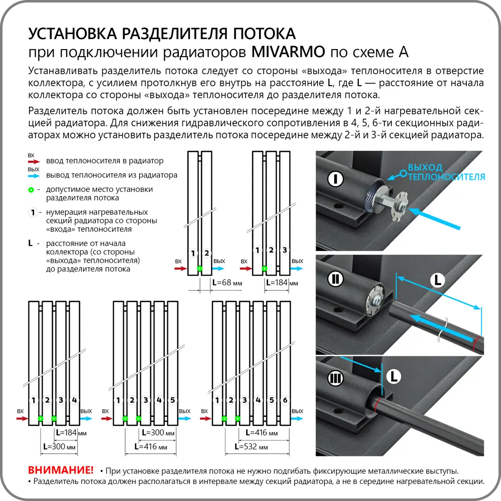 Фото 6 Радиатор секционный Mivarmo A.2000 1890/6.4 4 секции нижнее универсальное подключение алюминий графитовый муар Фото 6 Радиатор секционный Mivarmo A.2000 1890/6.4 4 секции нижнее универсальное подключение алюминий графитовый муар