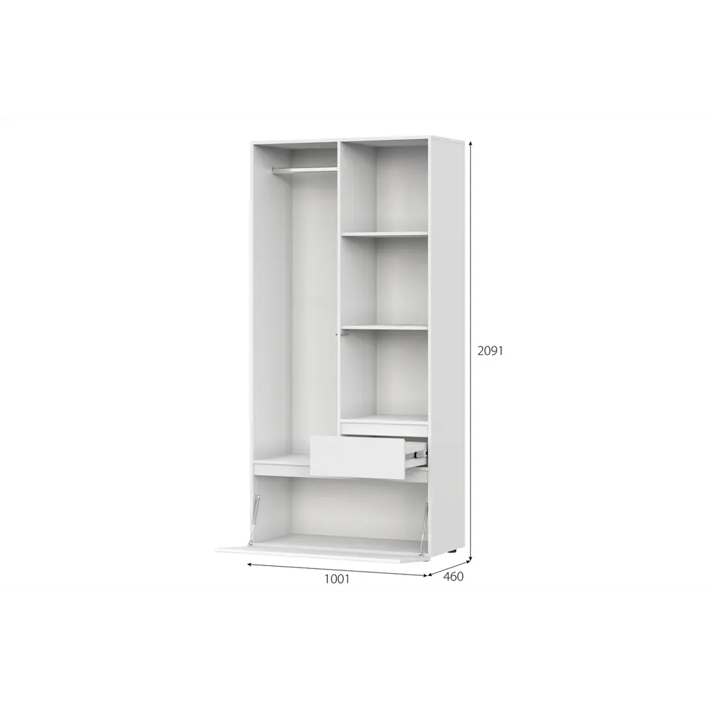 Фото 6 Модульная система Furniture integration 100.1x209.1x46 см ЛДСП цвет белый Фото 6 Модульная система Furniture integration 100.1x209.1x46 см ЛДСП цвет белый