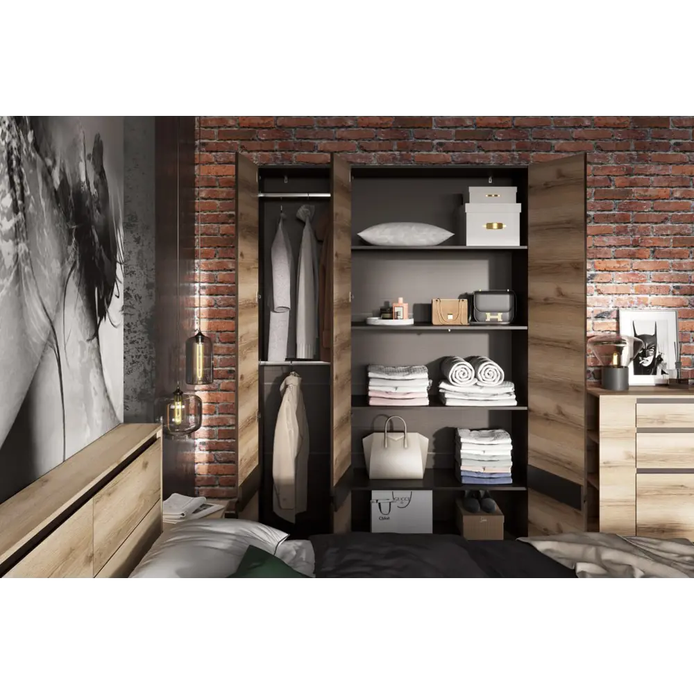 Фото 6 Модульная система Furniture integration 150.1x209.1x46 см ЛДСП цвет венге/дуб делано Фото 6 Модульная система Furniture integration 150.1x209.1x46 см ЛДСП цвет венге/дуб делано