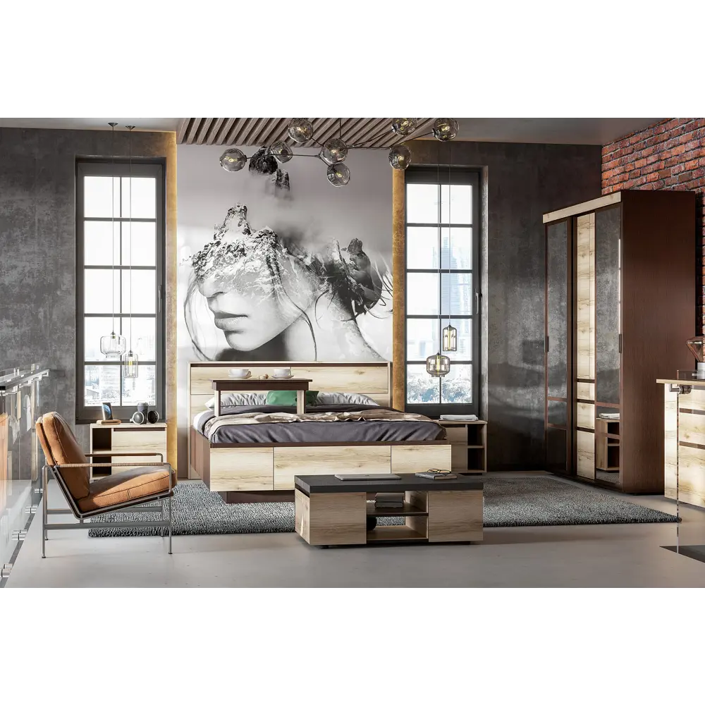 Фото 4 Модульная система Furniture integration 100.1x209.1x46 см ЛДСП цвет венге/дуб делано Фото 4 Модульная система Furniture integration 100.1x209.1x46 см ЛДСП цвет венге/дуб делано