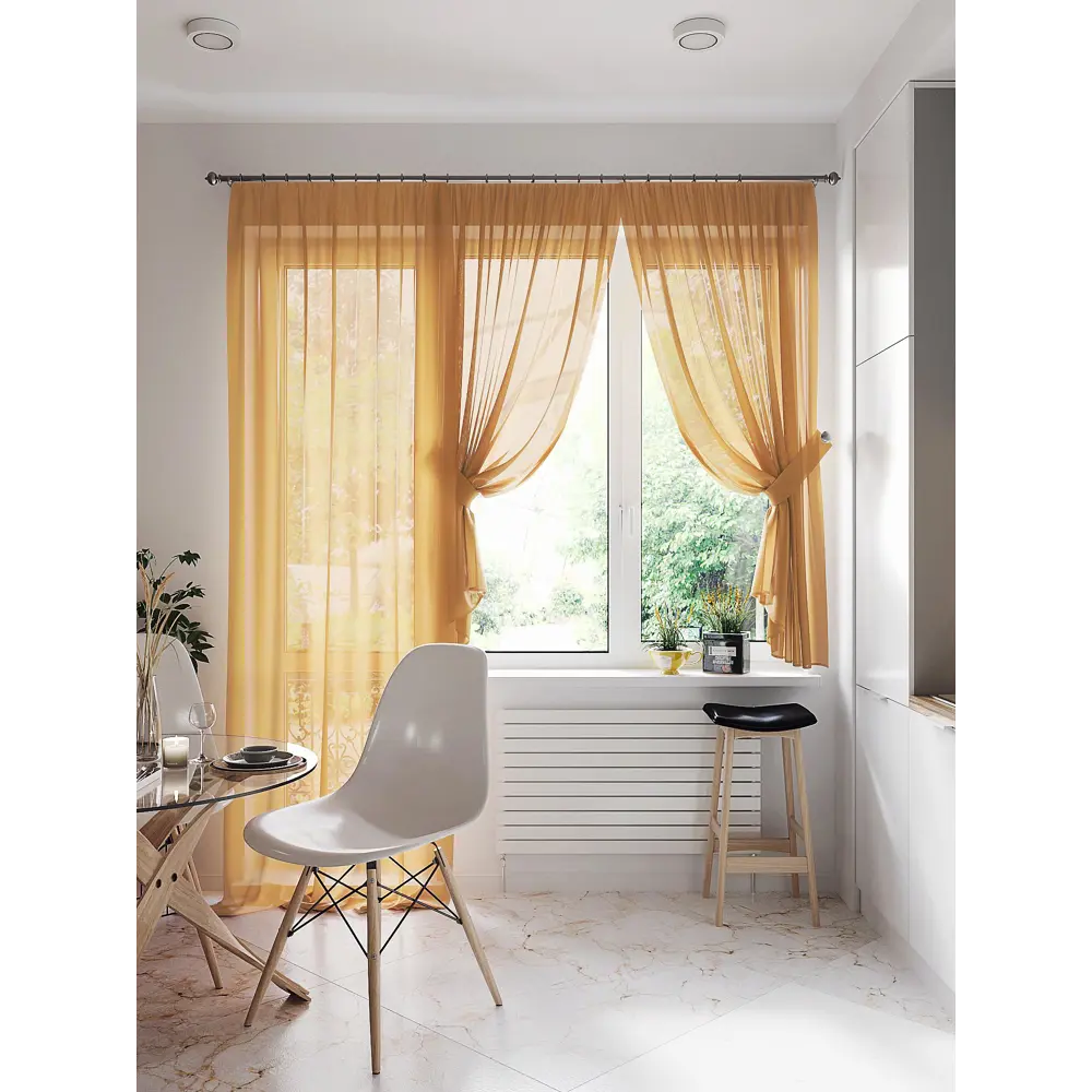 Фото 4 Тюль на шторной ленте At Home Лурано 150x260 см цвет светло-коричневый Фото 4 Тюль на шторной ленте At Home Лурано 150x260 см цвет светло-коричневый