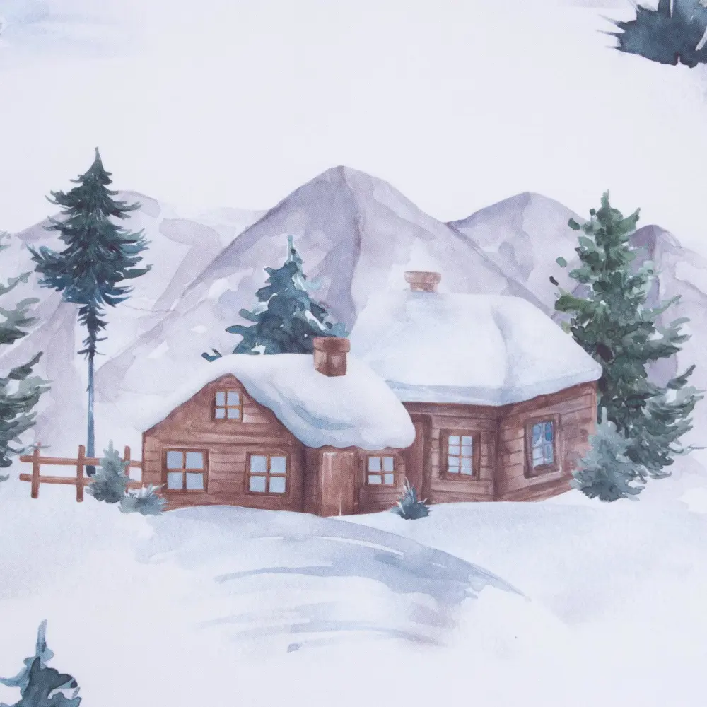 Фото 2 Комплект штор на шторной ленте Этель 7087027 145x260 см цвет зеленый