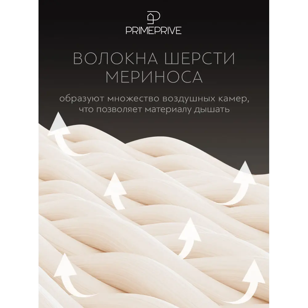 Фото 8 Набор 1 одеяло + 2 подушки Prime Prive Merino prmp960644 тик цвет белый 140x205 см 50x70 см Фото 8 Набор 1 одеяло + 2 подушки Prime Prive Merino prmp960644 тик цвет белый 140x205 см 50x70 см
