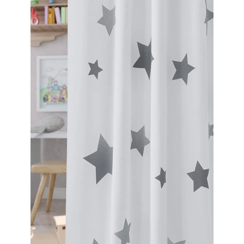 Фото 2 Штора на шторной ленте Comfy Way Лирома 150x260 см цвет белый Фото 2 Штора на шторной ленте Comfy Way Лирома 150x260 см цвет белый