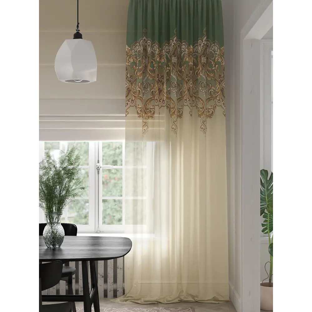 Фото 4 Комплект штор на шторной ленте Comfy Way Шерклонс 150x280 см цвет бежевый Фото 4 Комплект штор на шторной ленте Comfy Way Шерклонс 150x280 см цвет бежевый