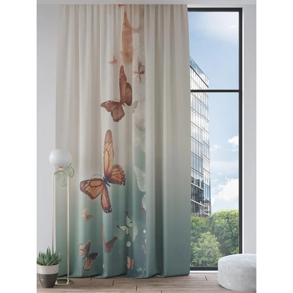 Фото 3 Комплект штор на шторной ленте Comfy Way Рендела 220x300 см цвет бежевый Фото 3 Комплект штор на шторной ленте Comfy Way Рендела 220x300 см цвет бежевый