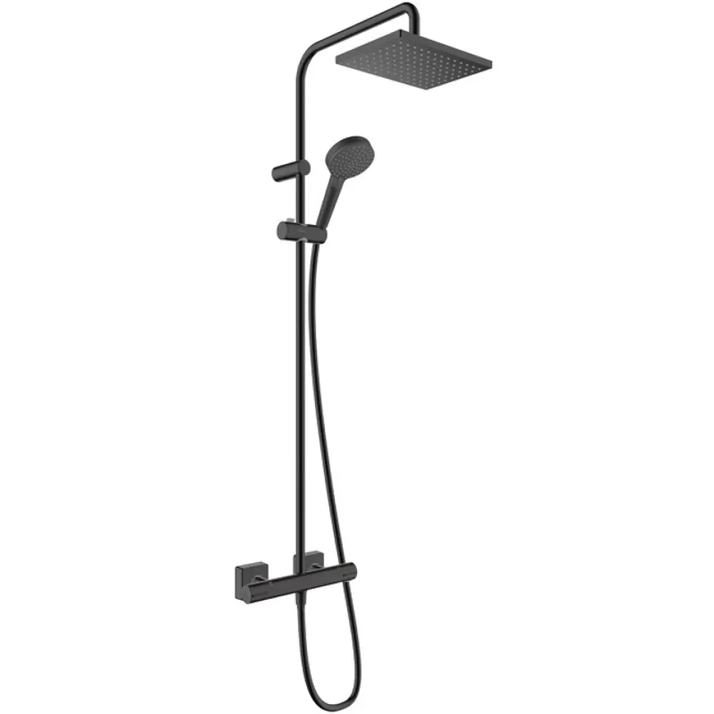 Фото Душевая стойка Hansgrohe 00000091369 1 режимная цвет черный Фото Душевая стойка Hansgrohe 00000091369 1 режимная цвет черный
