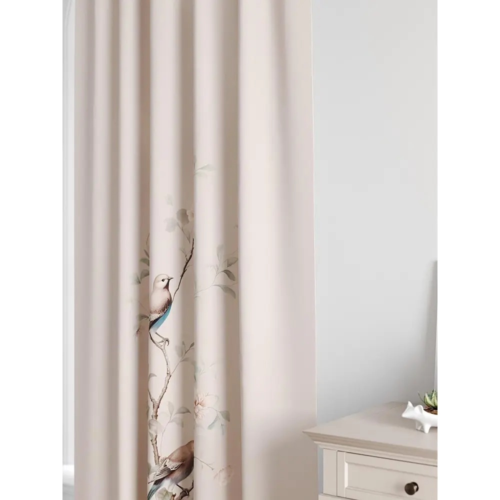 Фото 2 Комплект штор на шторной ленте Comfy Way Милиант 150x250 см цвет бежевый Фото 2 Комплект штор на шторной ленте Comfy Way Милиант 150x250 см цвет бежевый