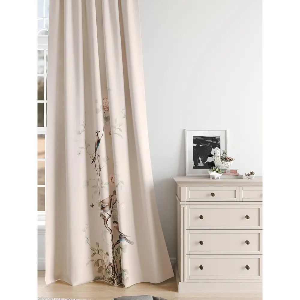 Фото 5 Комплект штор на шторной ленте Comfy Way Милиант 150x250 см цвет бежевый Фото 5 Комплект штор на шторной ленте Comfy Way Милиант 150x250 см цвет бежевый