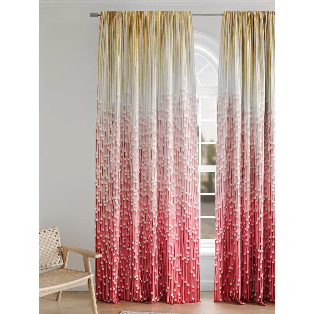 Фото 4 Комплект штор на шторной ленте Comfy Way Флорбот 150x250 см цвет бежевый Фото 4 Комплект штор на шторной ленте Comfy Way Флорбот 150x250 см цвет бежевый