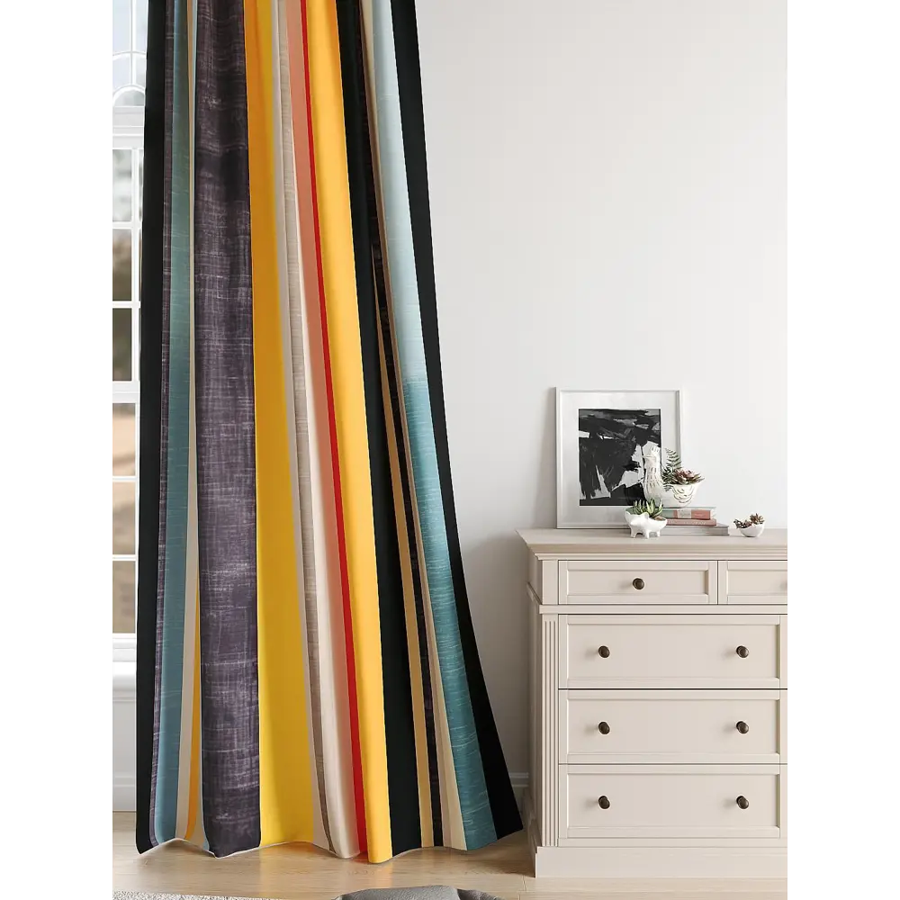 Фото 4 Комплект штор на шторной ленте Comfy Way Рифелант 150x250 см цвет красный Фото 4 Комплект штор на шторной ленте Comfy Way Рифелант 150x250 см цвет красный