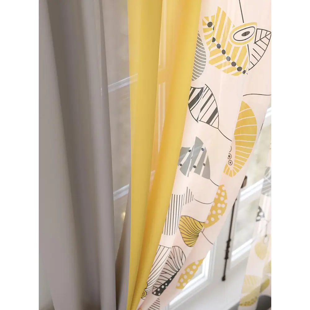 Фото 2 Комплект штор на шторной ленте Comfy Way Ронтелир 150x180 см цвет бежевый Фото 2 Комплект штор на шторной ленте Comfy Way Ронтелир 150x180 см цвет бежевый