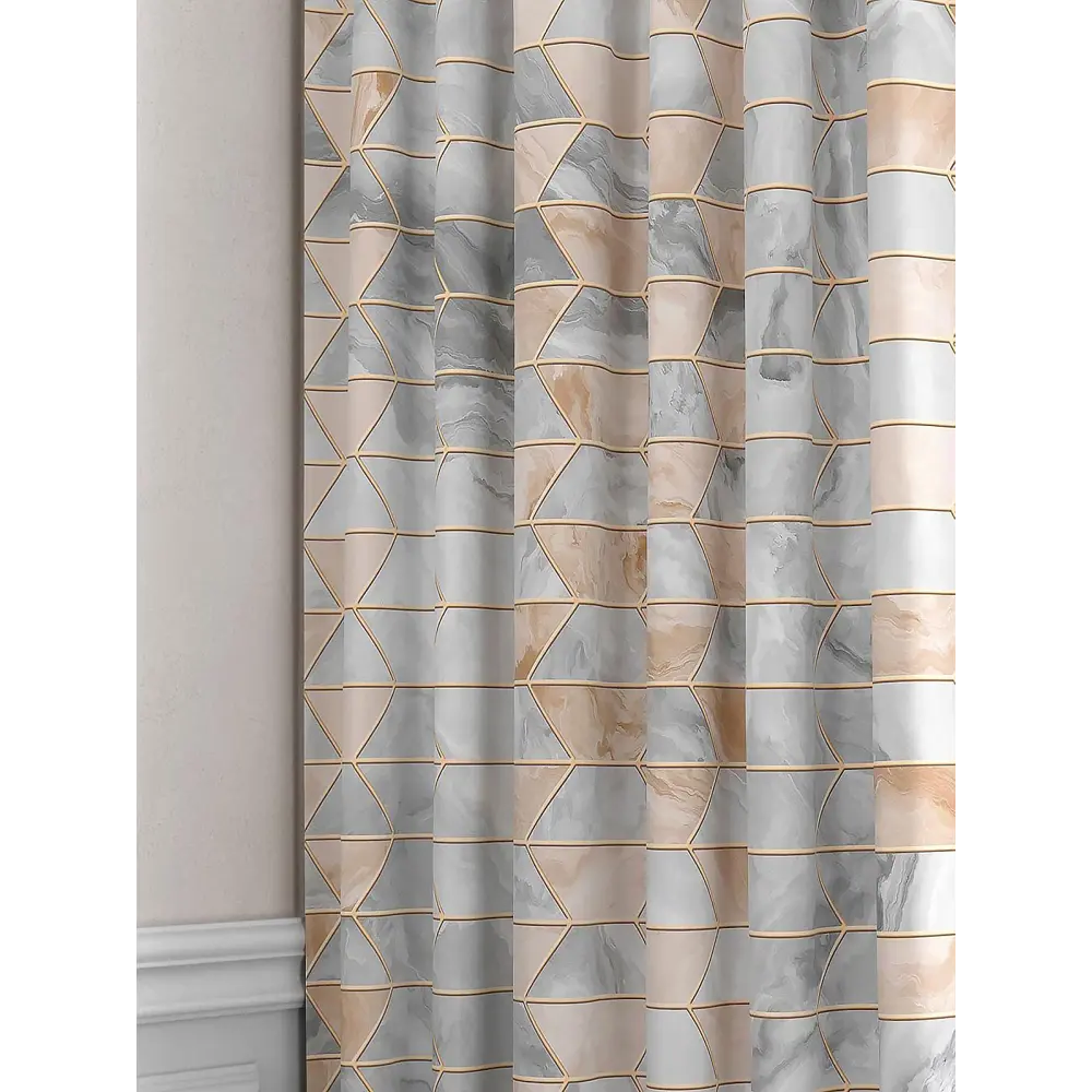 Фото 2 Комплект штор на шторной ленте Comfy Way Элритар 150x270 см цвет серый Фото 2 Комплект штор на шторной ленте Comfy Way Элритар 150x270 см цвет серый
