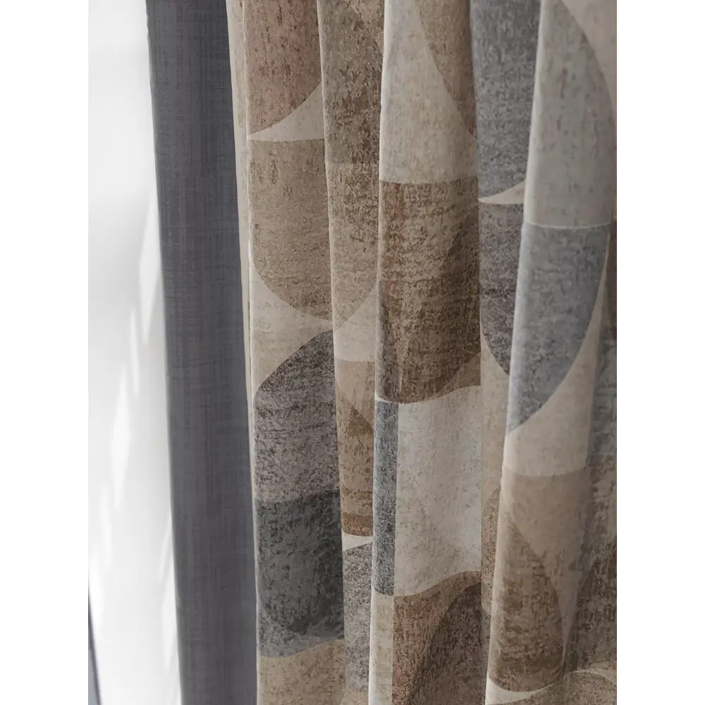 Фото 4 Комплект штор на шторной ленте Comfy Way Нертикс 150x230 см цвет бежевый Фото 4 Комплект штор на шторной ленте Comfy Way Нертикс 150x230 см цвет бежевый