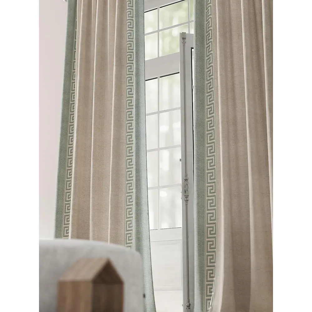 Фото 3 Комплект штор на шторной ленте Comfy Way Ленвиалс 150x230 см цвет бежевый Фото 3 Комплект штор на шторной ленте Comfy Way Ленвиалс 150x230 см цвет бежевый