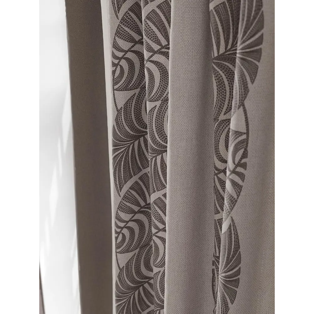 Фото 4 Комплект штор на шторной ленте Comfy Way Фланебрист 150x230 см цвет бежевый Фото 4 Комплект штор на шторной ленте Comfy Way Фланебрист 150x230 см цвет бежевый