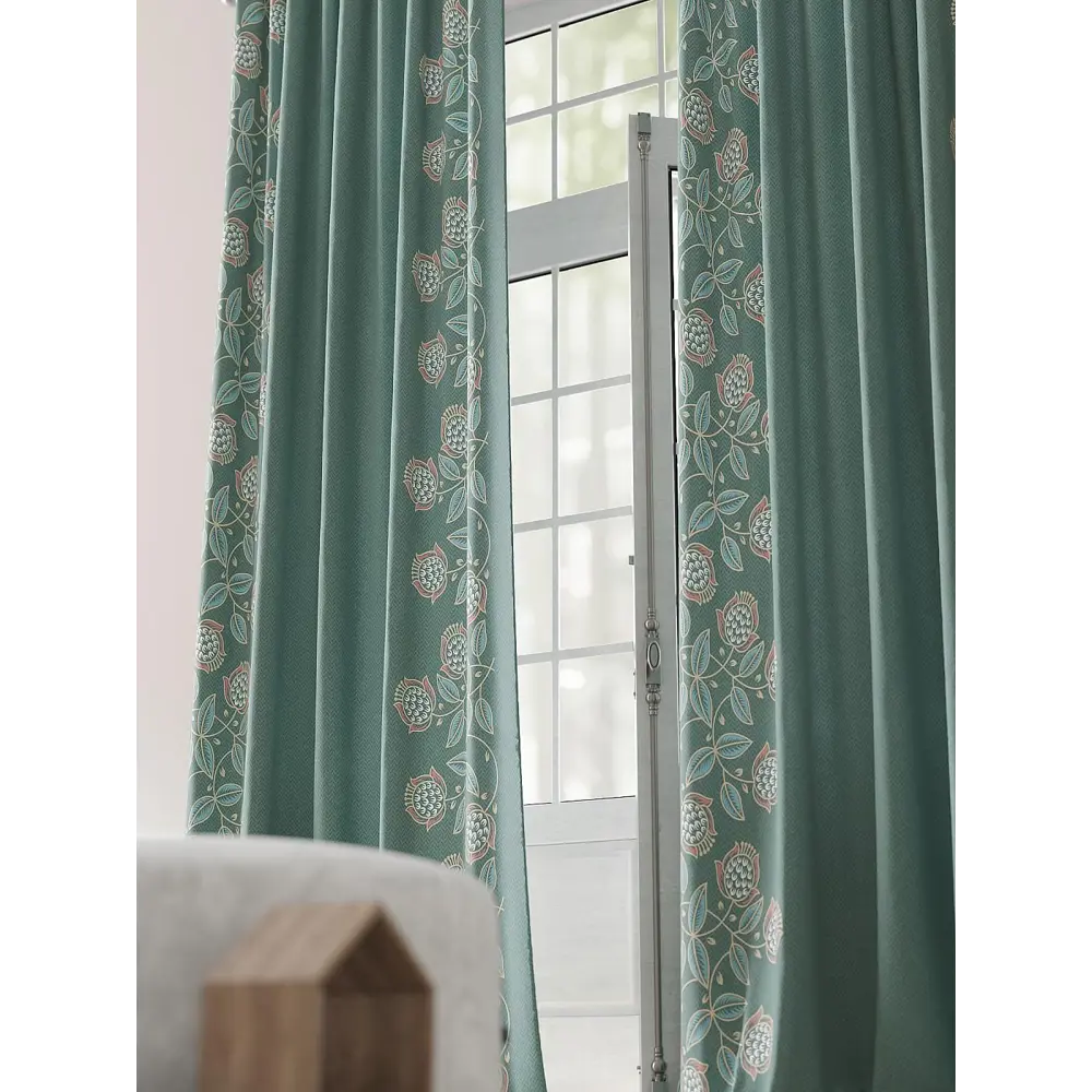 Фото 3 Комплект штор на шторной ленте Comfy Way Шонеклирс 150x230 см цвет бирюзовый Фото 3 Комплект штор на шторной ленте Comfy Way Шонеклирс 150x230 см цвет бирюзовый