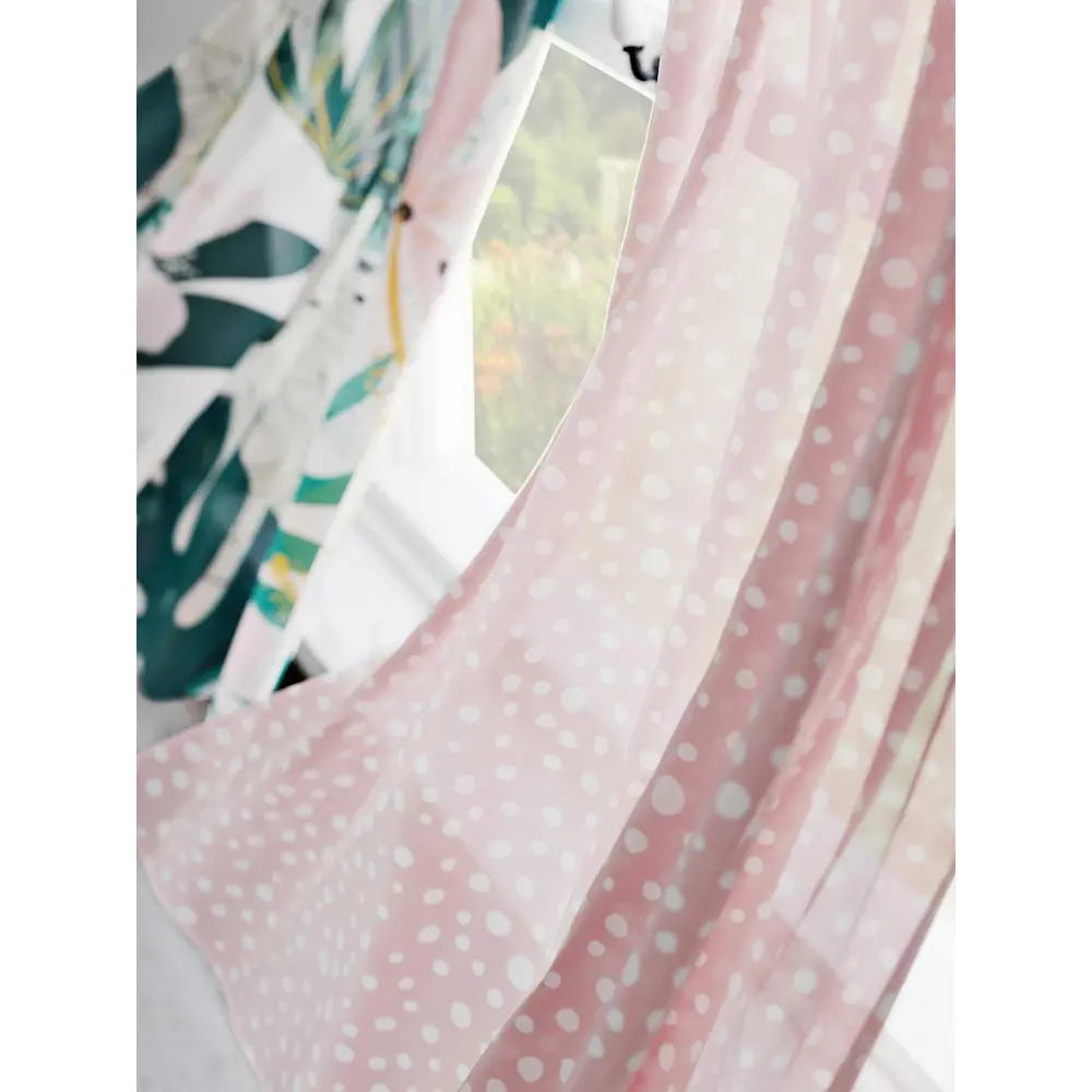 Фото 3 Комплект штор на кулиске Comfy Way Римонлос 75x60 см цвет розовый Фото 3 Комплект штор на кулиске Comfy Way Римонлос 75x60 см цвет розовый