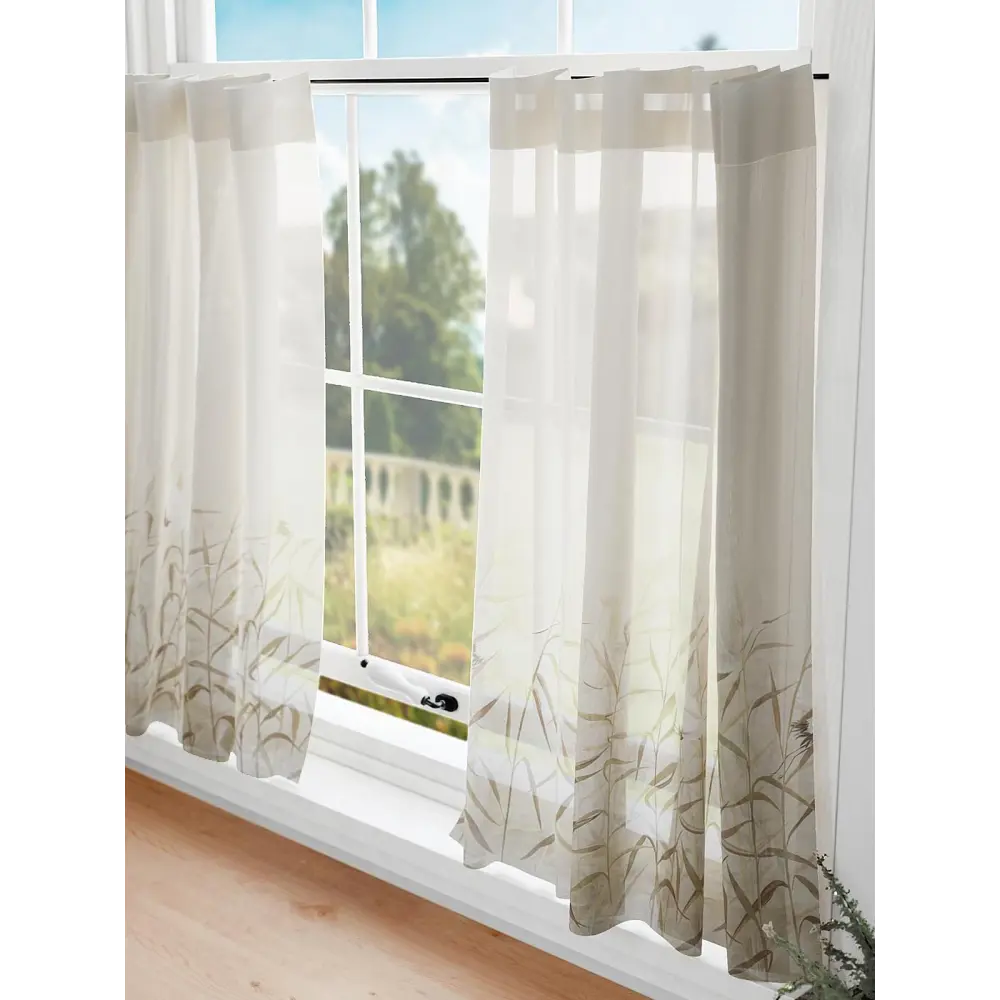 Фото 2 Комплект штор на кулиске Comfy Way Шонтрес 75x60 см цвет бежевый Фото 2 Комплект штор на кулиске Comfy Way Шонтрес 75x60 см цвет бежевый