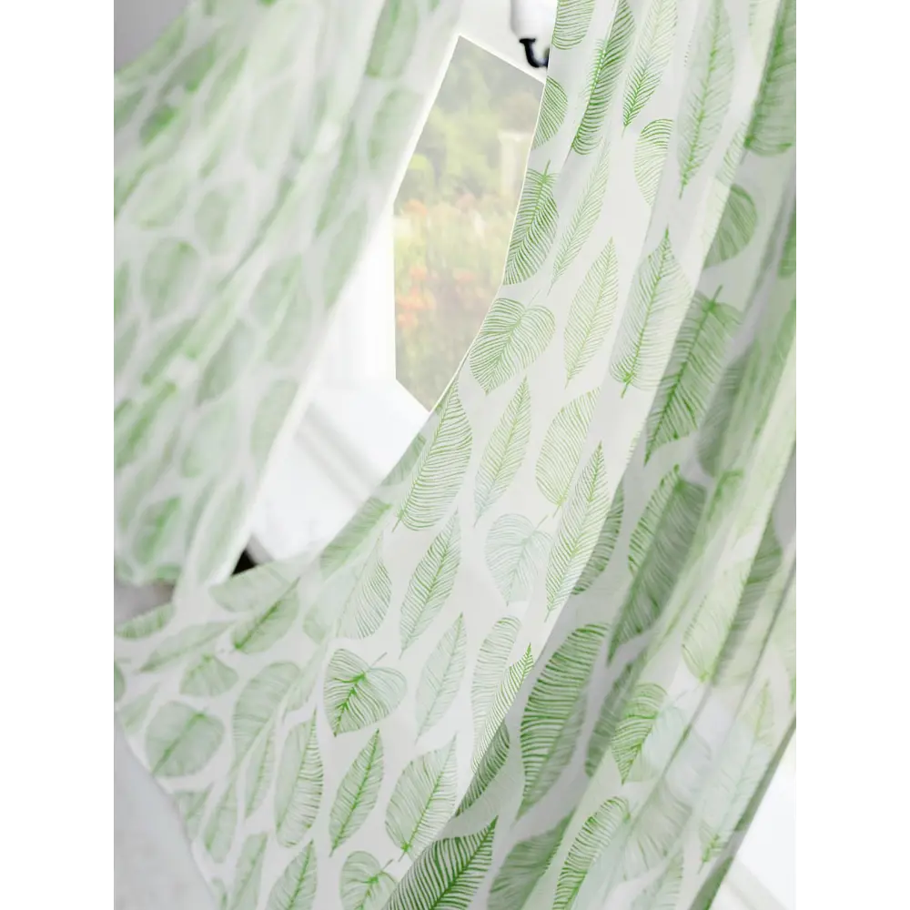 Фото 3 Комплект штор на кулиске Comfy Way Ливнис 75x60 см цвет зеленый Фото 3 Комплект штор на кулиске Comfy Way Ливнис 75x60 см цвет зеленый