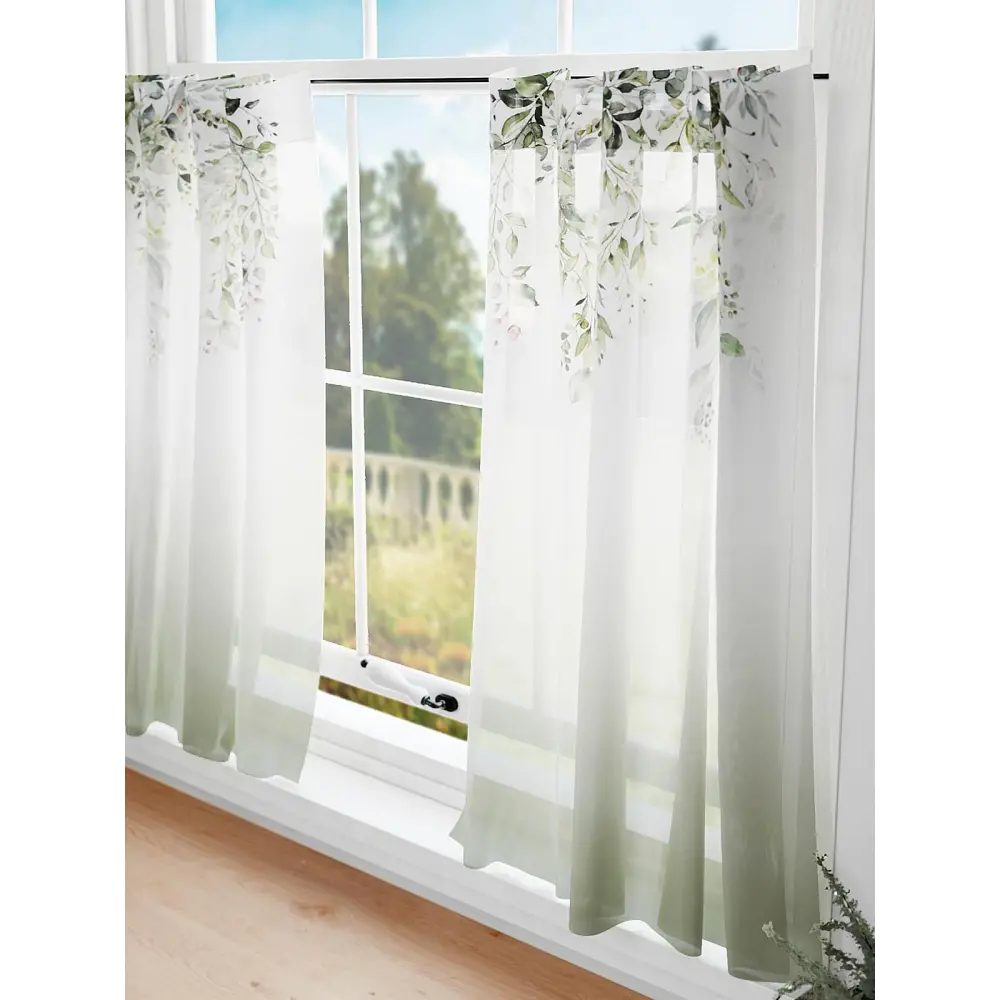 Фото 2 Комплект штор на кулиске Comfy Way Лиривинс 75x60 см цвет белый Фото 2 Комплект штор на кулиске Comfy Way Лиривинс 75x60 см цвет белый