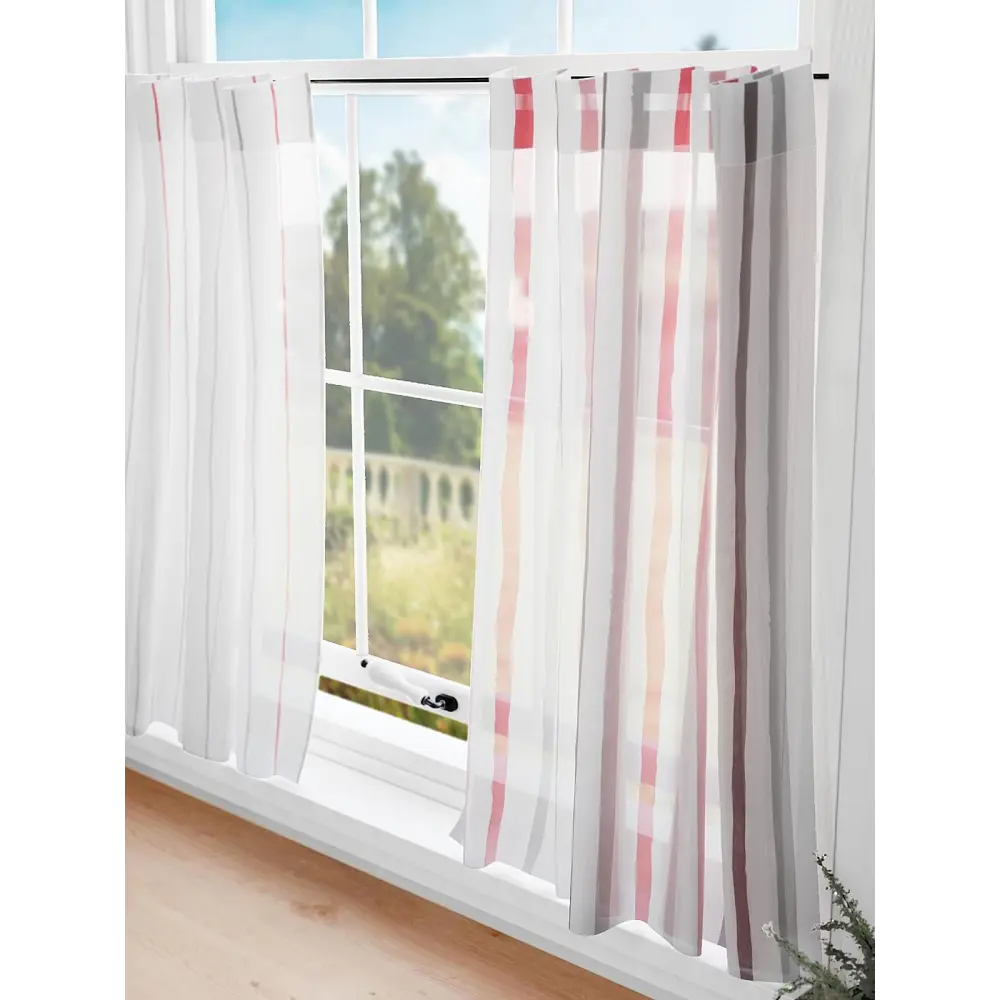 Фото 2 Комплект штор на кулиске Comfy Way Лиманекс 75x60 см цвет белый Фото 2 Комплект штор на кулиске Comfy Way Лиманекс 75x60 см цвет белый