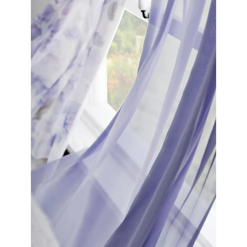 Фото 3 Комплект штор на кулиске Comfy Way Флокритон 75x60 см цвет фиолетовый Фото 3 Комплект штор на кулиске Comfy Way Флокритон 75x60 см цвет фиолетовый