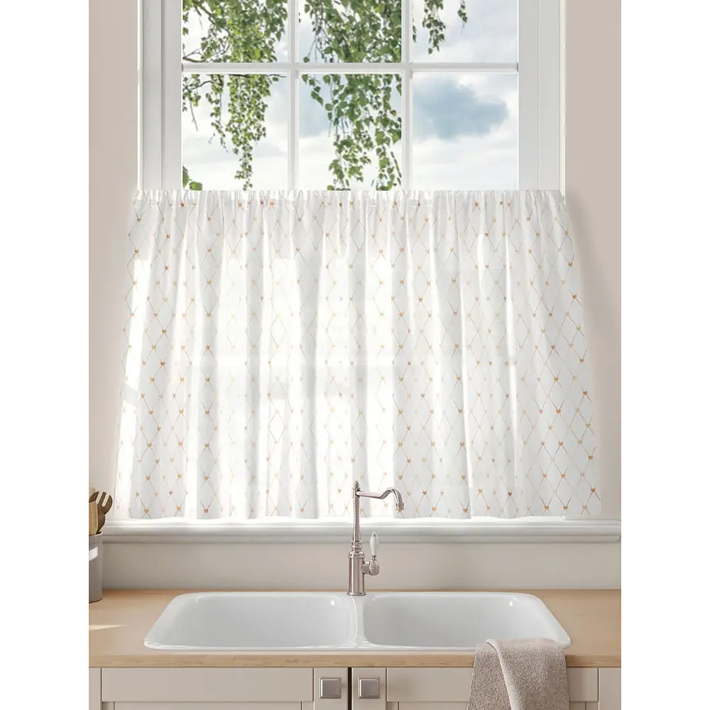 Фото 2 Тюль на кулиске Comfy Way Мартинер 150x60 см цвет белый