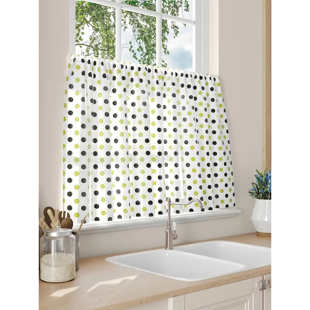 Фото 3 Тюль на кулиске Comfy Way Лирмитер 150x60 см цвет белый Фото 3 Тюль на кулиске Comfy Way Лирмитер 150x60 см цвет белый