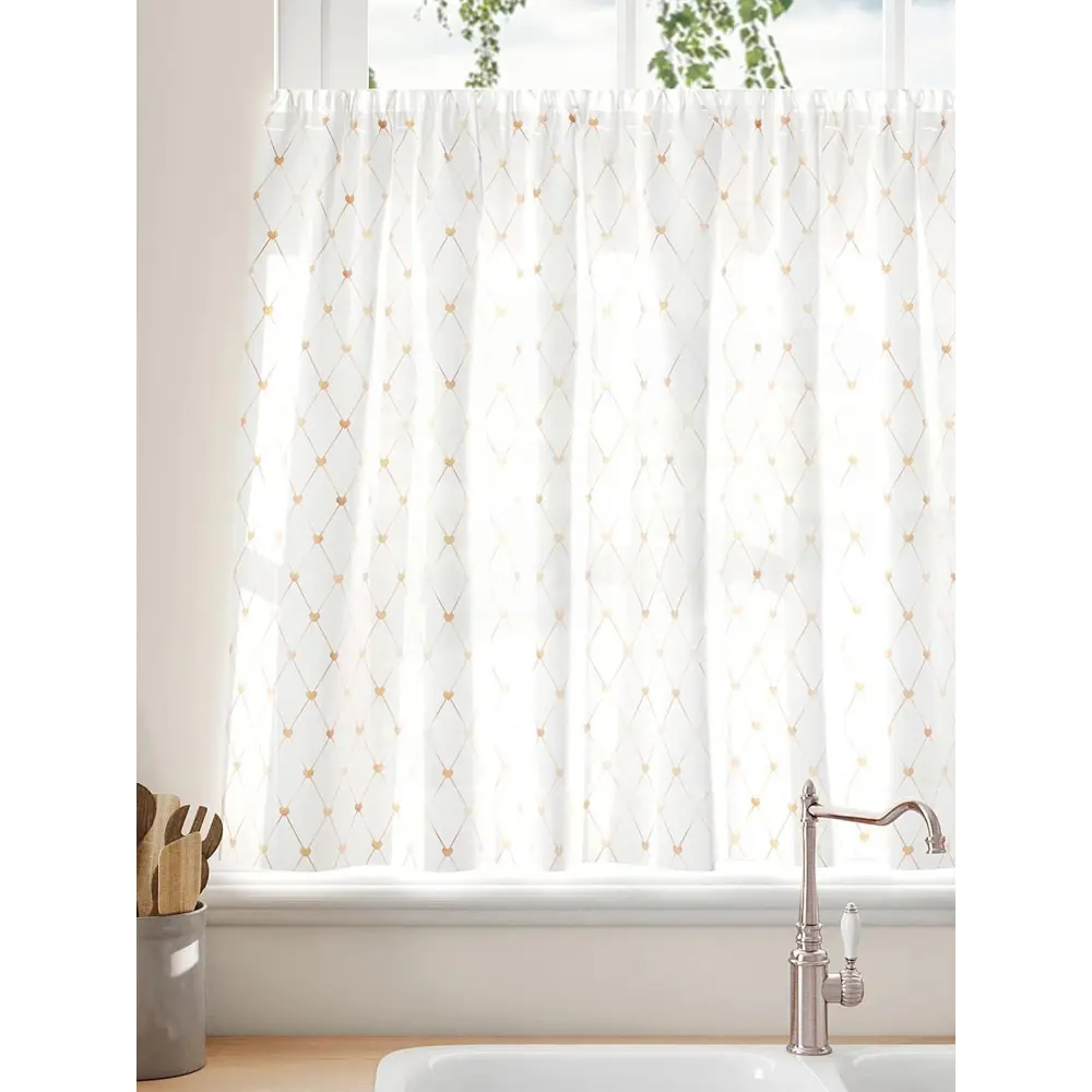 Фото 4 Тюль на кулиске Comfy Way Мартинер 150x60 см цвет белый