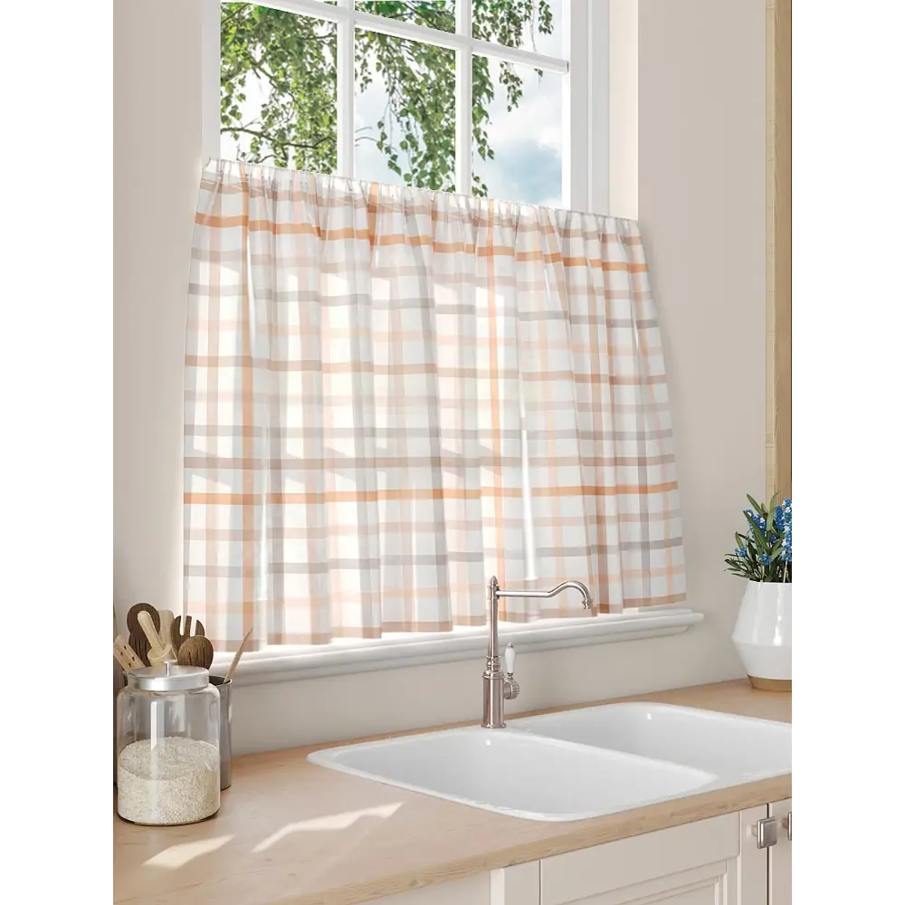 Фото 3 Тюль на кулиске Comfy Way Рилифирс 150x60 см цвет белый Фото 3 Тюль на кулиске Comfy Way Рилифирс 150x60 см цвет белый