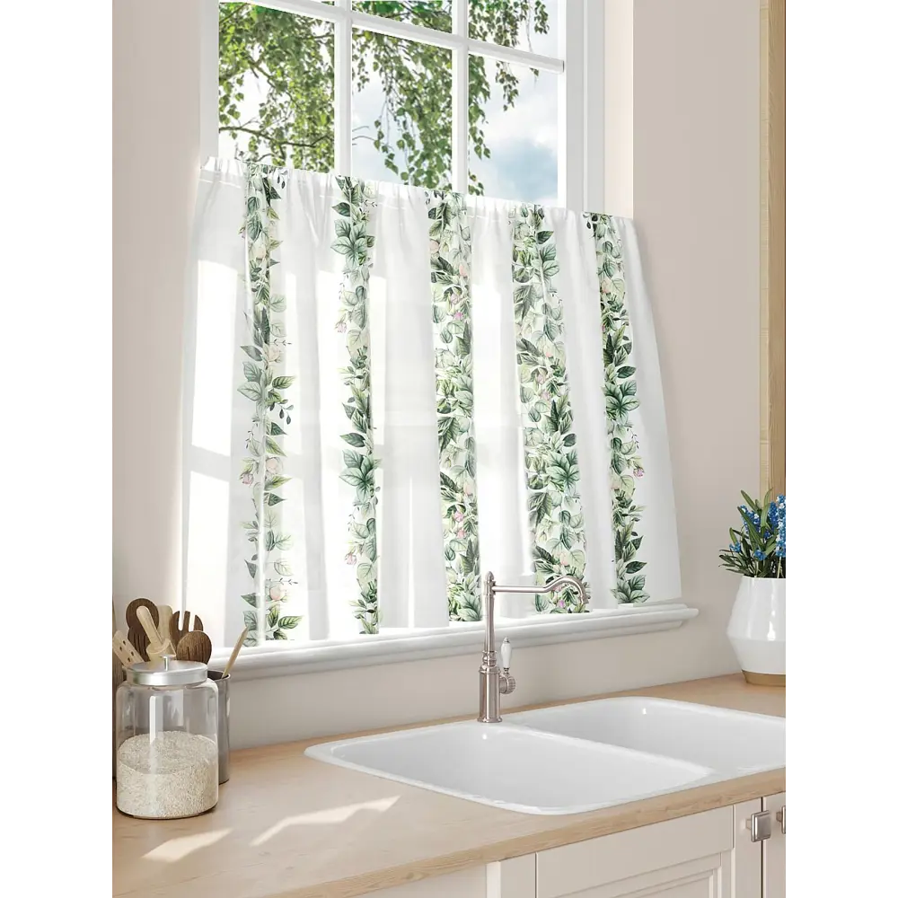 Фото 3 Тюль на кулиске Comfy Way Ларимирт 150x60 см цвет белый Фото 3 Тюль на кулиске Comfy Way Ларимирт 150x60 см цвет белый