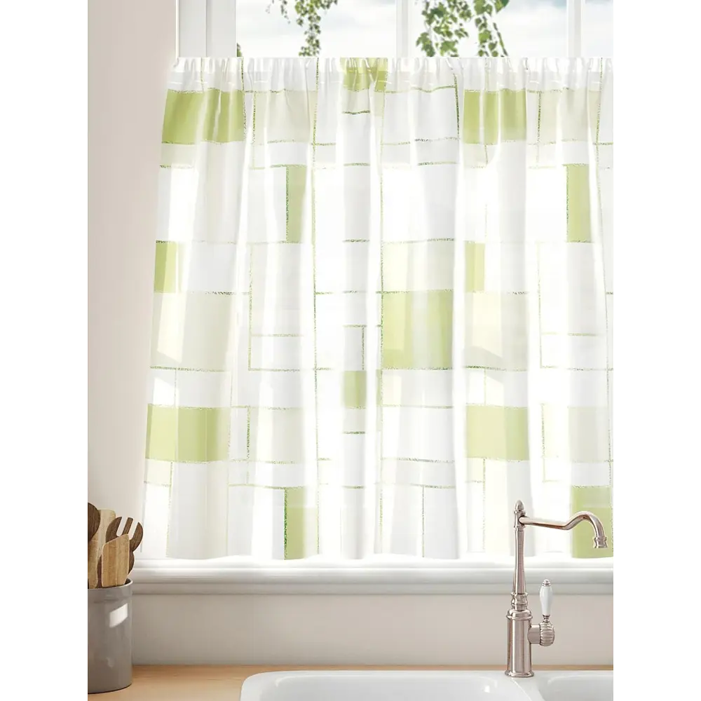 Фото 3 Тюль на кулиске Comfy Way Лорнексит 150x60 см цвет белый Фото 3 Тюль на кулиске Comfy Way Лорнексит 150x60 см цвет белый