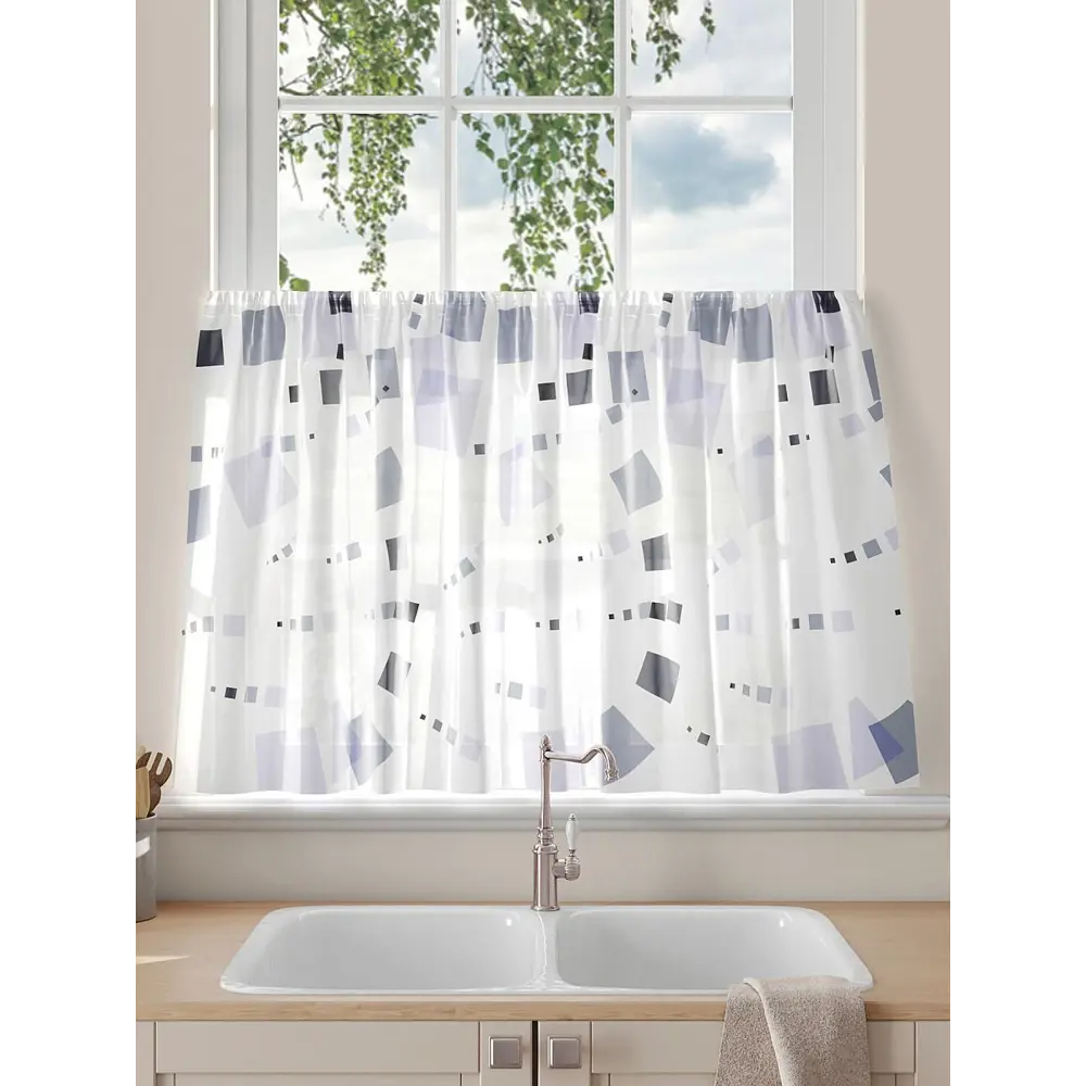 Фото 2 Тюль на кулиске Comfy Way Харифирс 150x60 см цвет белый Фото 2 Тюль на кулиске Comfy Way Харифирс 150x60 см цвет белый