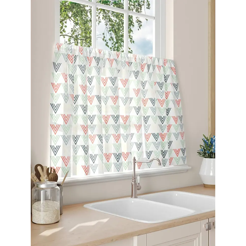 Фото 3 Тюль на кулиске Comfy Way Рондрос 150x60 см цвет белый Фото 3 Тюль на кулиске Comfy Way Рондрос 150x60 см цвет белый