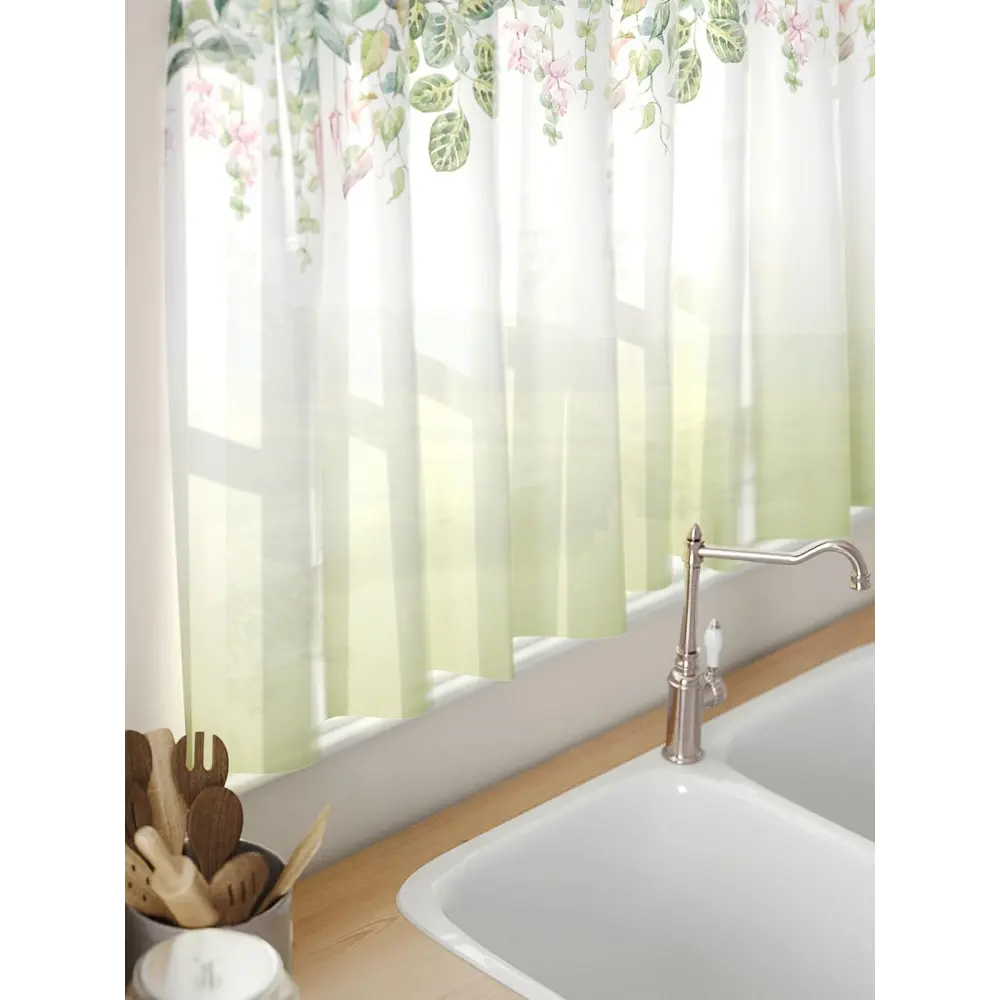 Фото 5 Тюль на кулиске Comfy Way Ларнимарс 150x60 см цвет белый Фото 5 Тюль на кулиске Comfy Way Ларнимарс 150x60 см цвет белый