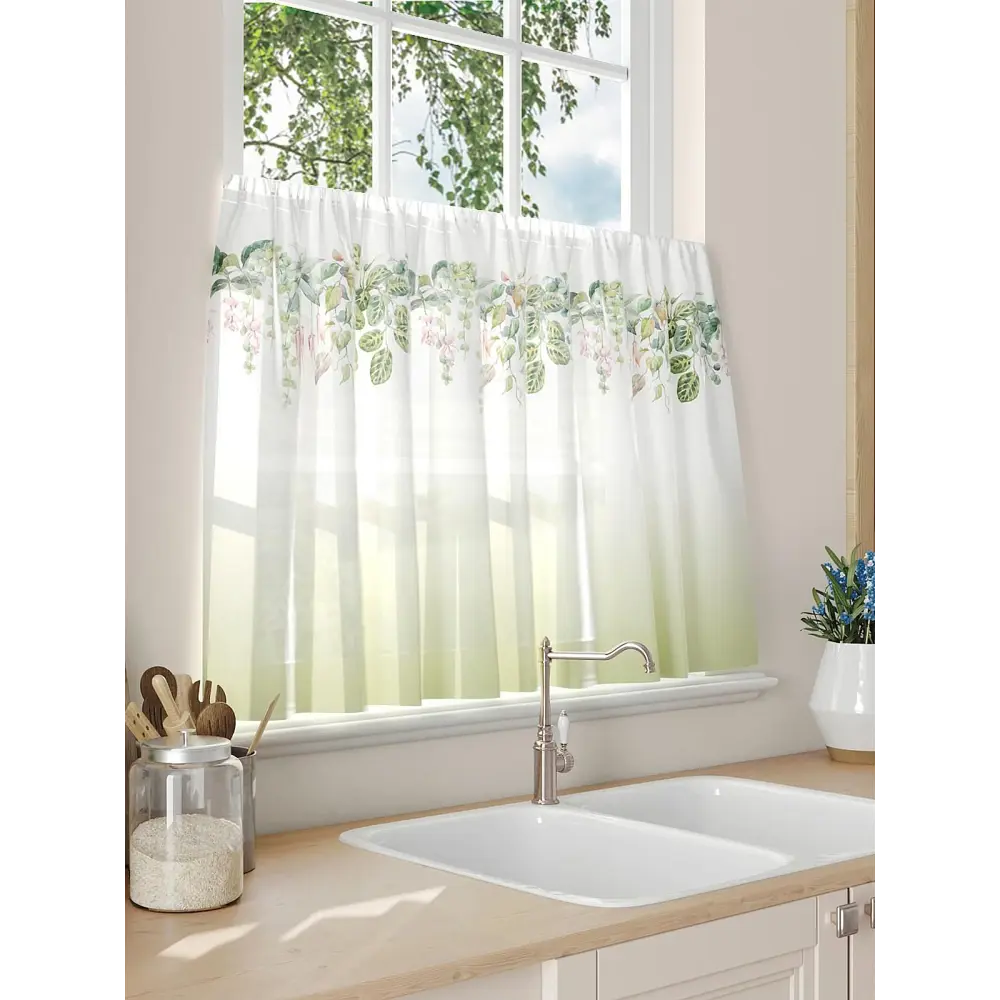 Фото 3 Тюль на кулиске Comfy Way Ларнимарс 150x60 см цвет белый Фото 3 Тюль на кулиске Comfy Way Ларнимарс 150x60 см цвет белый