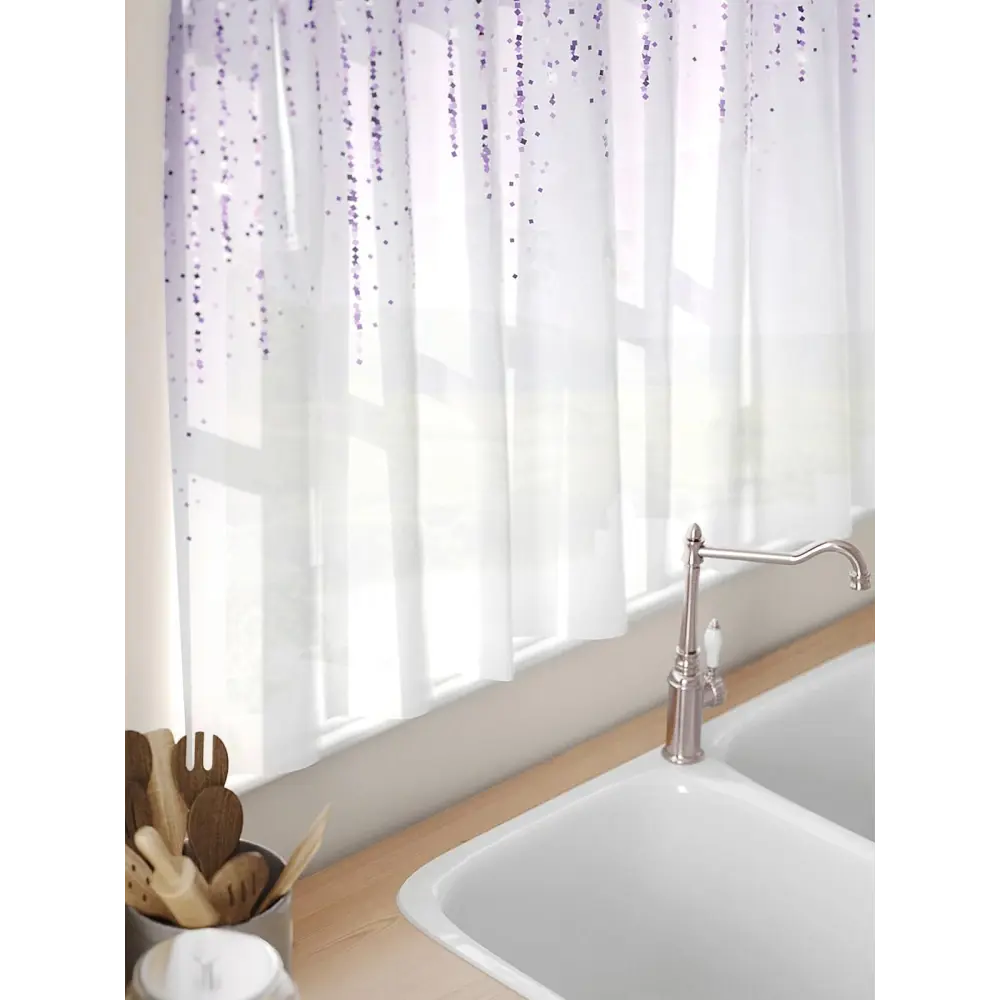 Фото 5 Тюль на кулиске Comfy Way Ларвинар 150x60 см цвет белый Фото 5 Тюль на кулиске Comfy Way Ларвинар 150x60 см цвет белый