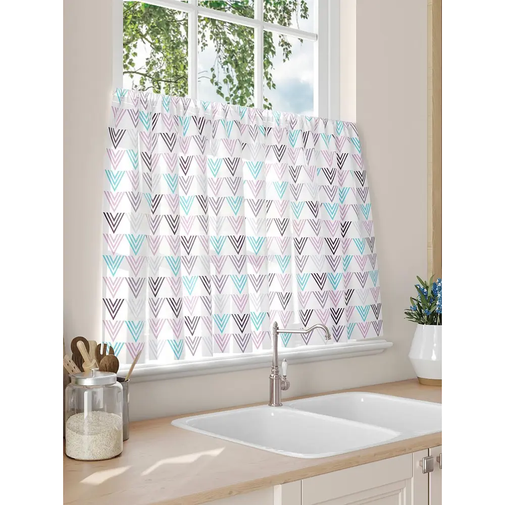 Фото 3 Тюль на кулиске Comfy Way Монролс 150x60 см цвет белый Фото 3 Тюль на кулиске Comfy Way Монролс 150x60 см цвет белый