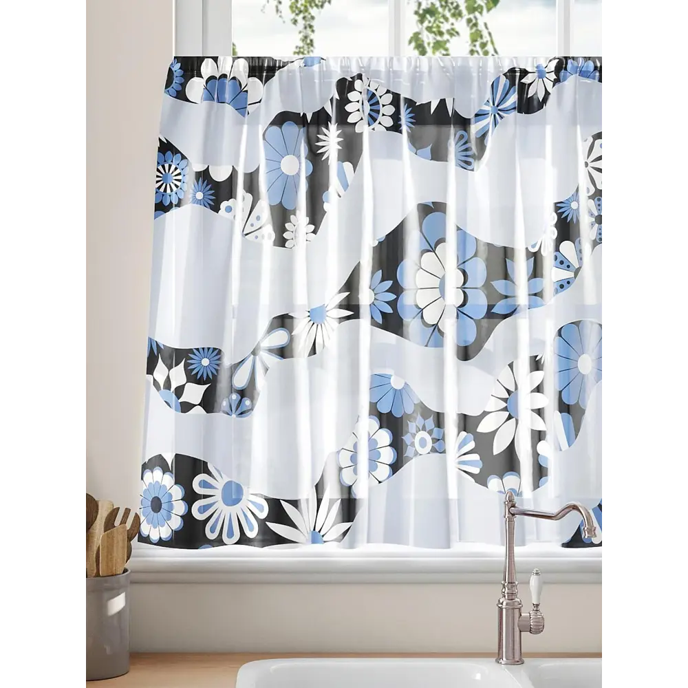 Фото 4 Тюль на кулиске Comfy Way Рибенилс 150x60 см цвет голубой Фото 4 Тюль на кулиске Comfy Way Рибенилс 150x60 см цвет голубой