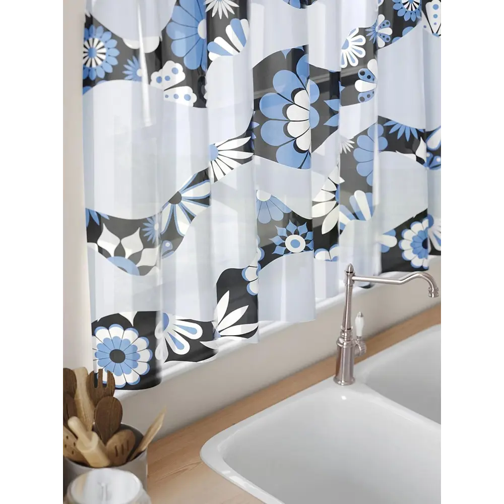 Фото 5 Тюль на кулиске Comfy Way Рибенилс 150x60 см цвет голубой Фото 5 Тюль на кулиске Comfy Way Рибенилс 150x60 см цвет голубой