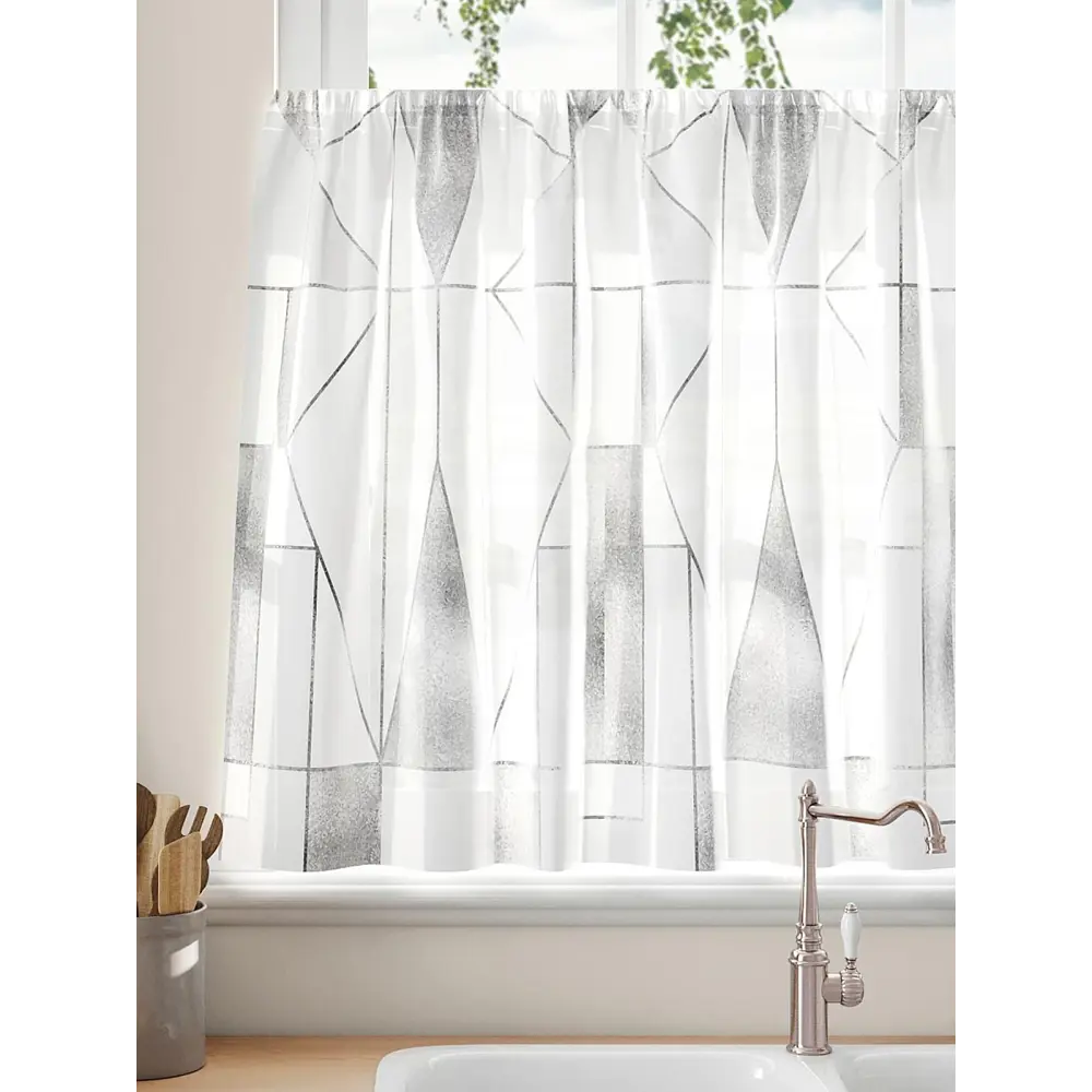 Фото 4 Тюль на кулиске Comfy Way Ларитикс 150x60 см цвет белый Фото 4 Тюль на кулиске Comfy Way Ларитикс 150x60 см цвет белый