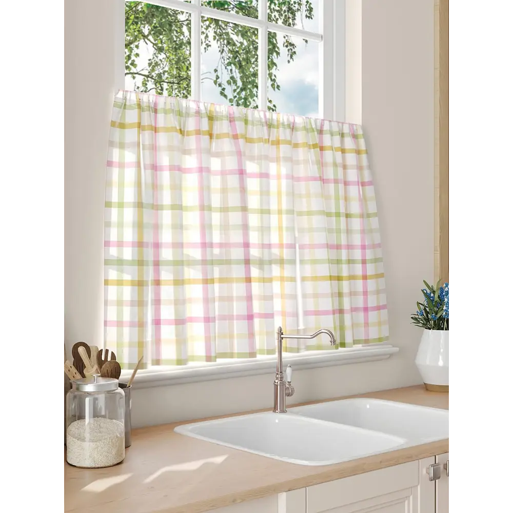 Фото 2 Тюль на кулиске Comfy Way Гланвирс 150x60 см цвет белый