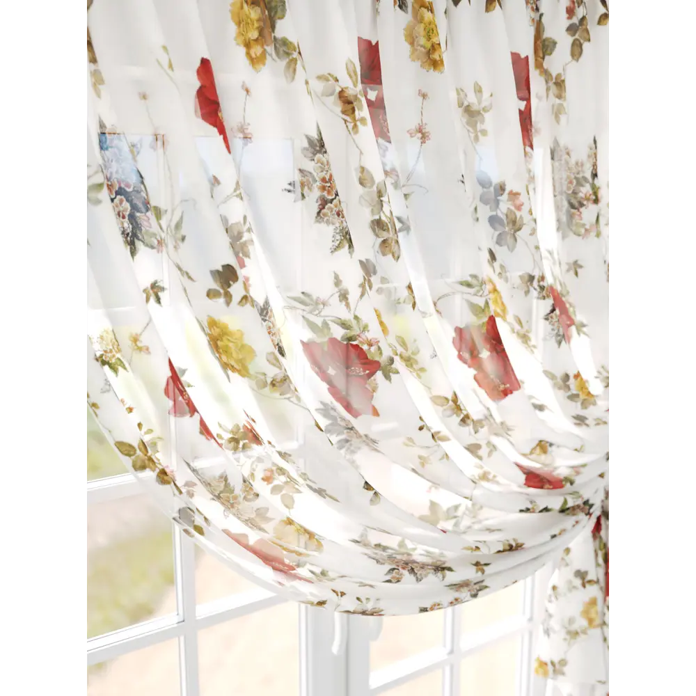 Фото 2 Тюль на шторной ленте Comfy Way Флимиорс 300x150 см цвет белый Фото 2 Тюль на шторной ленте Comfy Way Флимиорс 300x150 см цвет белый