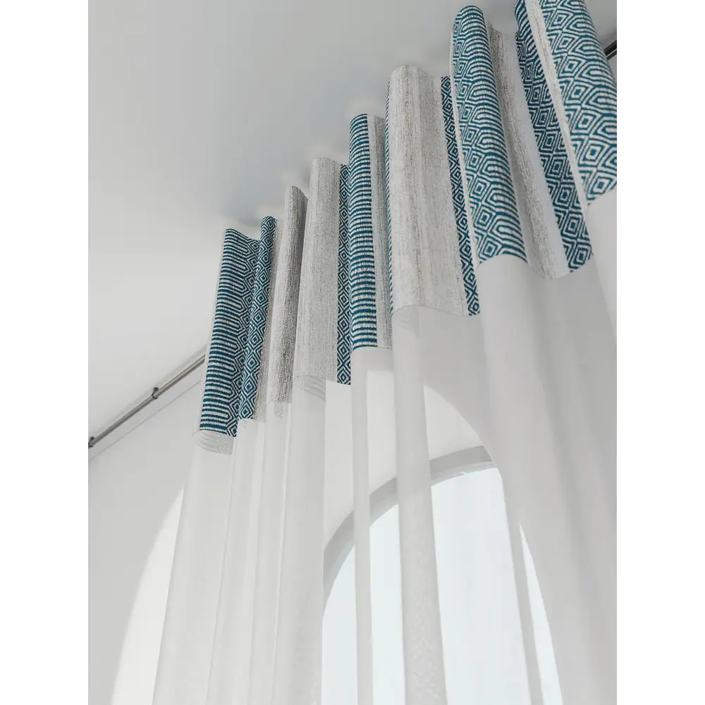 Фото 5 Штора на шторной ленте Comfy Way Фанрилар 150x250 см цвет белый Фото 5 Штора на шторной ленте Comfy Way Фанрилар 150x250 см цвет белый