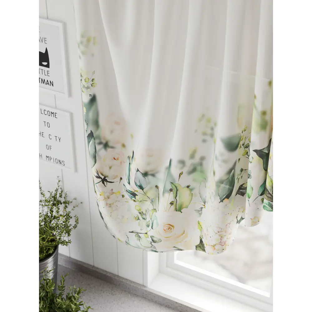 Фото 4 Штора на шторной ленте Comfy Way Санемиарс 300x130 см цвет бежевый Фото 4 Штора на шторной ленте Comfy Way Санемиарс 300x130 см цвет бежевый