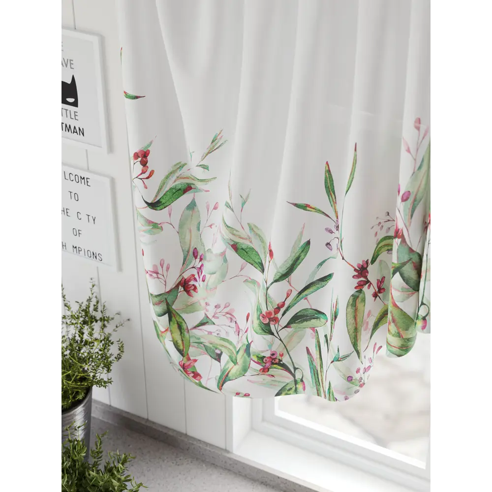 Фото 4 Штора на шторной ленте Comfy Way Фирантор 300x130 см цвет белый Фото 4 Штора на шторной ленте Comfy Way Фирантор 300x130 см цвет белый