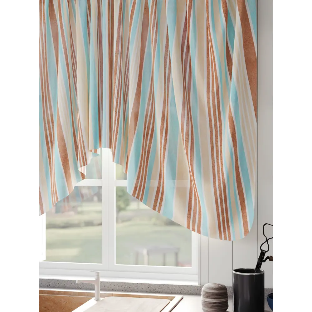 Фото 5 Штора на шторной ленте Comfy Way Риолнир 300x130 см цвет коричневый Фото 5 Штора на шторной ленте Comfy Way Риолнир 300x130 см цвет коричневый