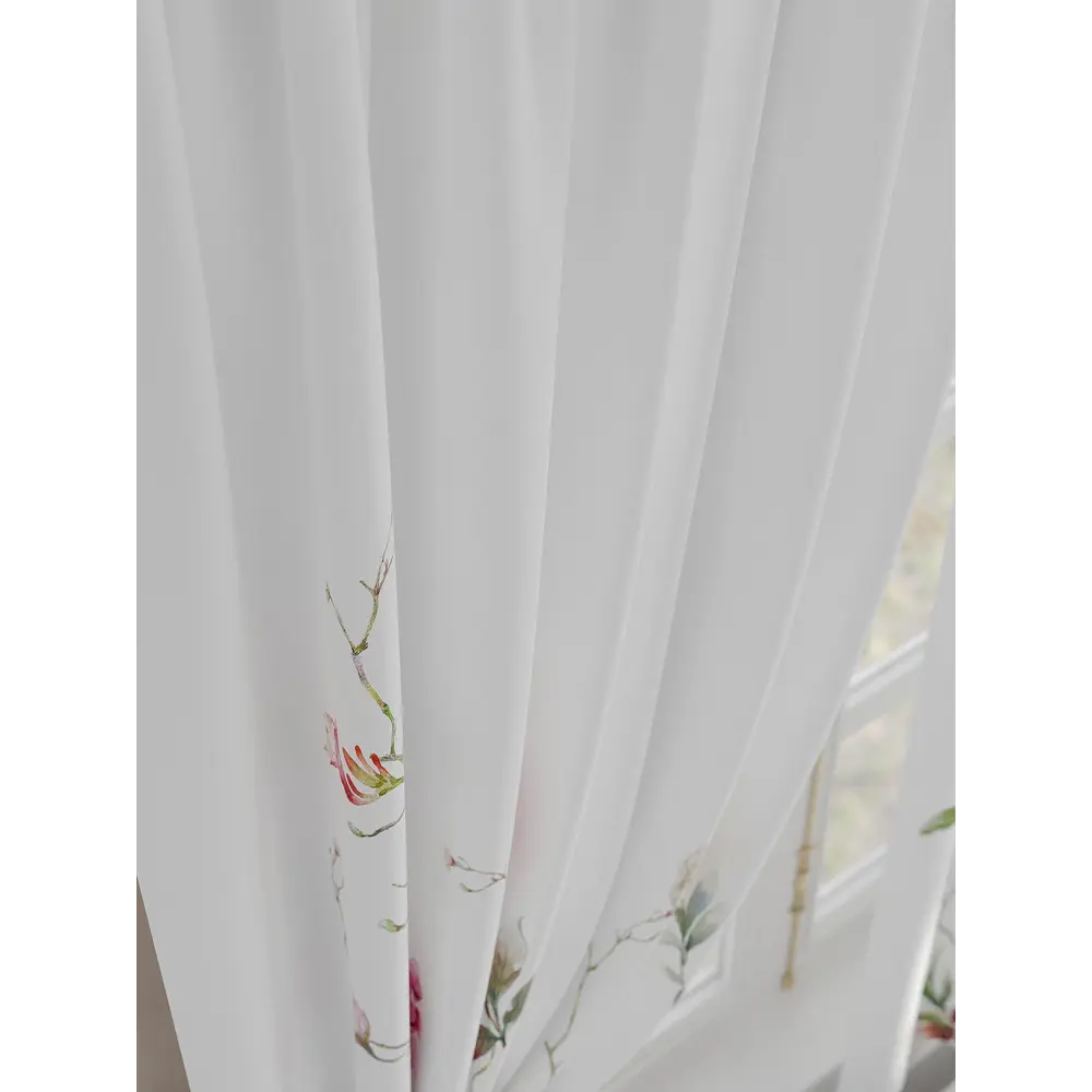 Фото 4 Комплект штор на шторной ленте Comfy Way Эмитта 150x160 см цвет белый Фото 4 Комплект штор на шторной ленте Comfy Way Эмитта 150x160 см цвет белый